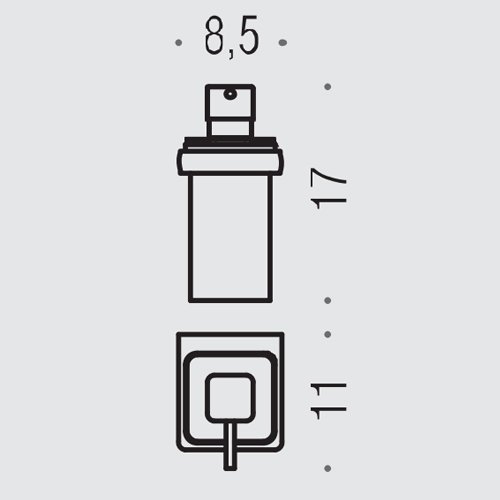 Colombo Lulu Дозатор для жидкого мыла, подвесной, цвет: хром/матовое стекло - Gidratop.ru изображение