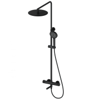 Душевая система с термостатом WONZON & WOGHAND, Черный матовый (WW-88739902-MB) - Gidratop.ru изображение
