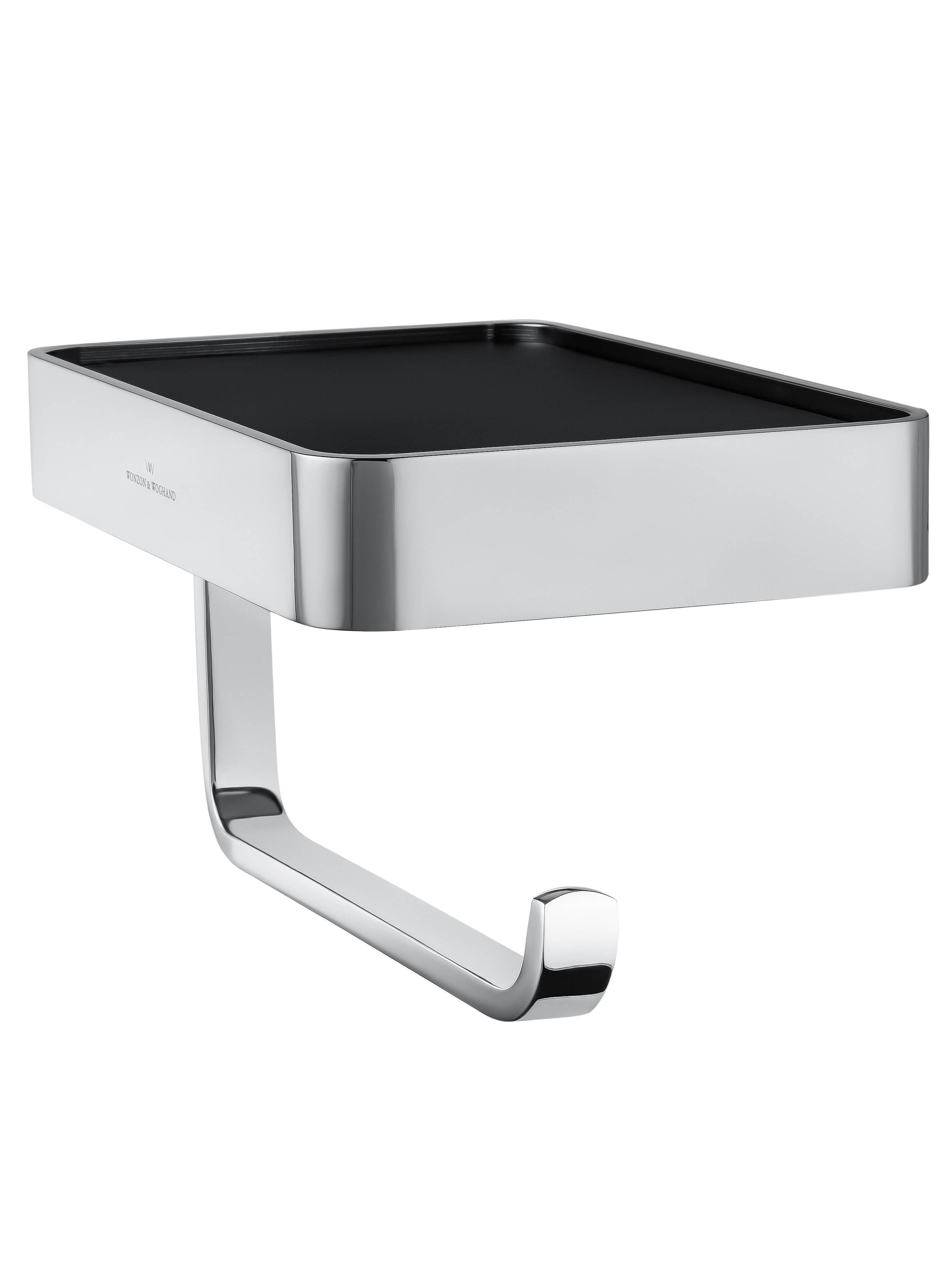 Держатель для туалетной бумаги с полкой WONZON & WOGHAND LOTTE, Хром (WW-8336) - Gidratop.ru изображение