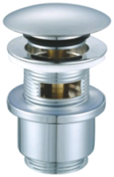 CZR-SAT5-01 Донный клапан с системой "Клик-клак" с переливом, хром - Gidratop.ru изображение