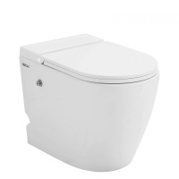 Унитаз ABBER Bequem AC1115P приставной белый с импульсным смывом - Gidratop.ru изображение