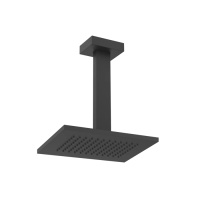 Gessi Rettangolo верхний душ для потолочного крепления 216x140мм, высота 270мм, цвет: черный - Gidratop.ru изображение