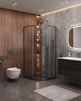 Душевой уголок CEZARES MOLVENO-R-1-90-C-GM-IV - Gidratop.ru изображение