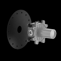 GESSI встраиваемая часть однорычажного смесителя для душа/раковины, цвет Steel brushed - Gidratop.ru изображение