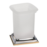 Colombo Portofino Стакан, настольный, цвет: хром/золото/матовое стекло