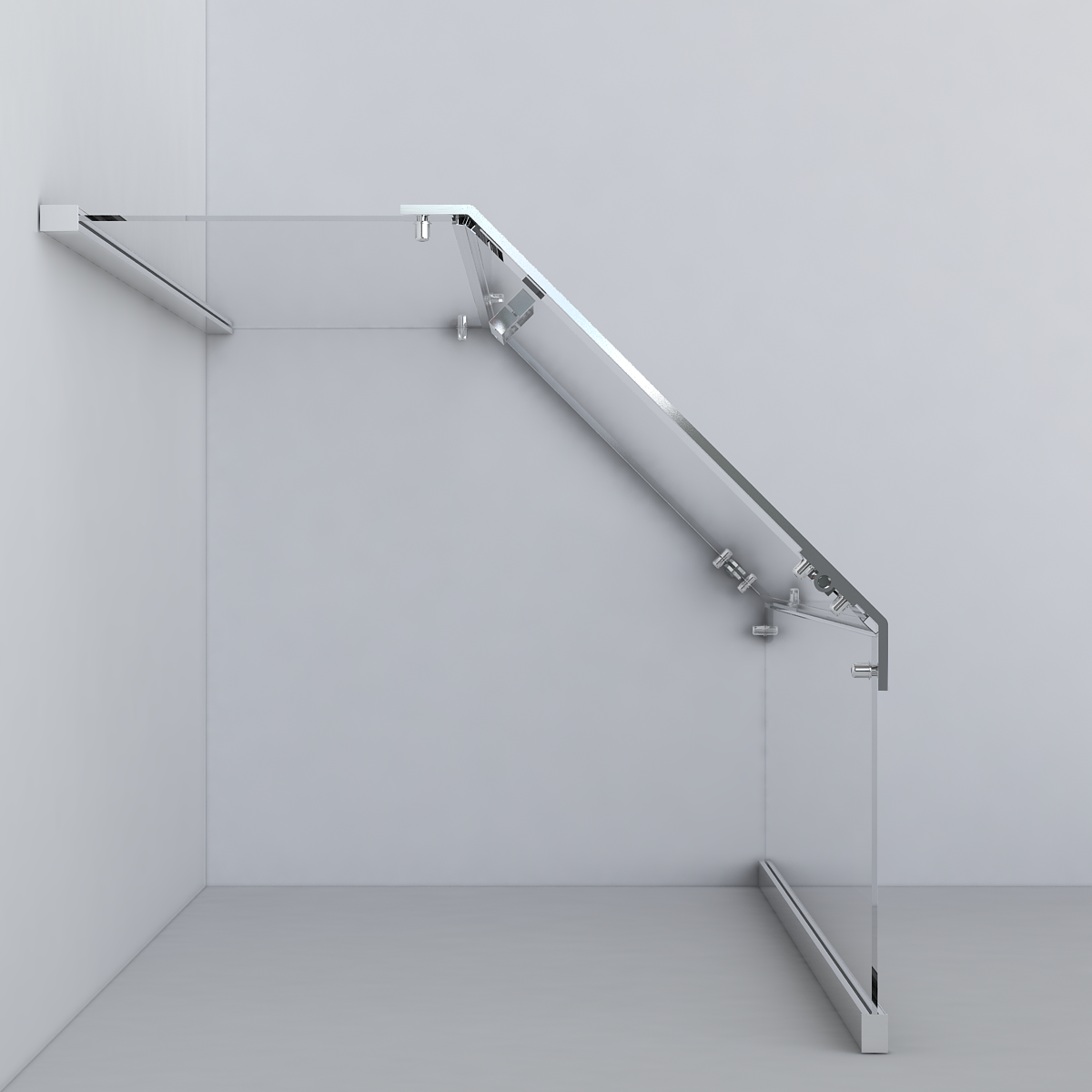 Душевой уголок Stresa VSP-1S900CL, 900*900, хром, стекло прозрачное - Gidratop.ru изображение