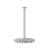 Gessi Goccia верхний душ для потолочного крепления Oslash;306мм с инд.высотой (50-1800мм), цвет: белый - Gidratop.ru изображение