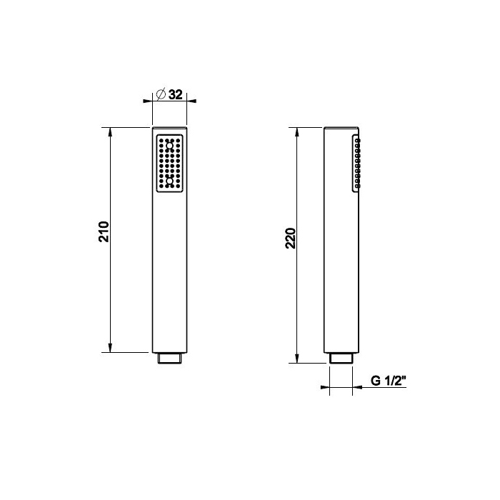 Gessi Inciso душевая лейка с защитой от известкового налёта, цвет: Brushed Brass PVD - Gidratop.ru изображение