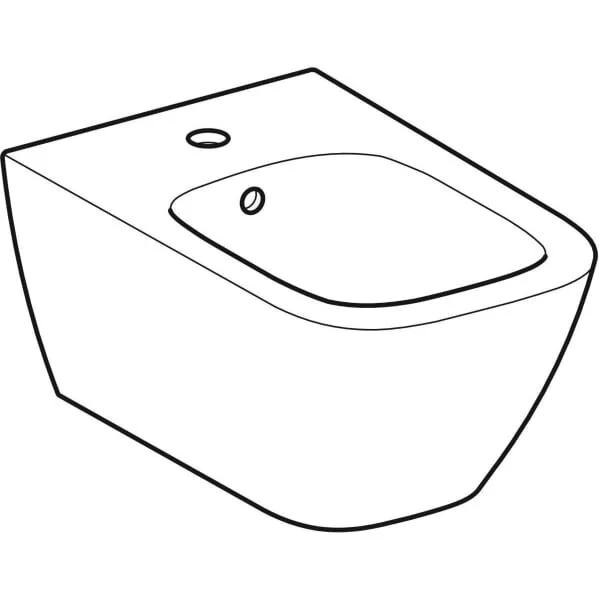 Биде Geberit Smyle Square подвесное, цвет белый, 500.209.01.1 - Gidratop.ru изображение