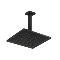 Gessi Emporio shower верхний душ потолочный, поворотная с шарниром, с защитой от известкового налёта, цвет: Black XL - Gidratop.ru изображение