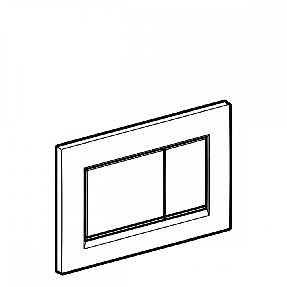 Клавиша Geberit Sigma 115.883.JT.1 Type 30, пластик, белый (не оставляет отпечатки пальцев) - Gidratop.ru изображение