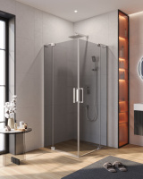 Душевой уголок CEZARES SLIDER-AH-2-90/100-100/110-GRIGIO-Cr - Gidratop.ru изображение