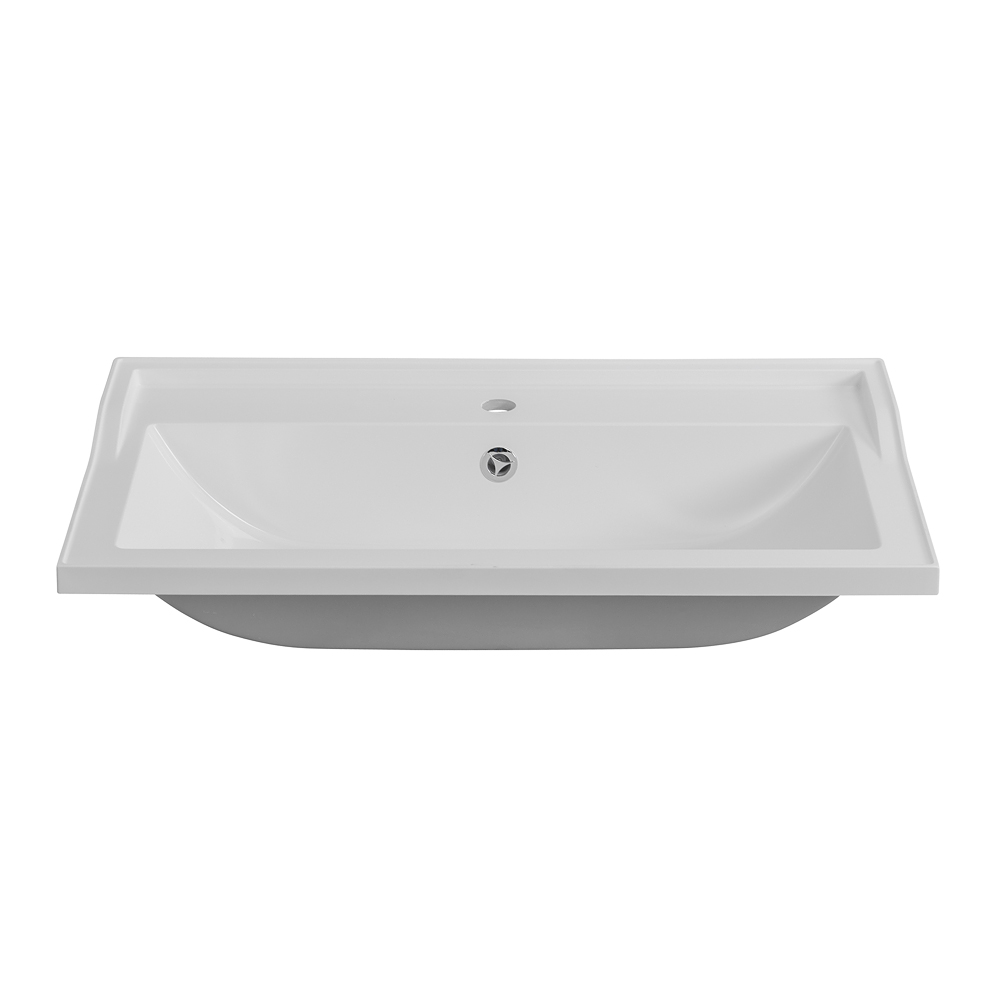 раковина из искусственного мрамора, 800x450x179, CZR-800/450-LV-MR-FS - Gidratop.ru изображение