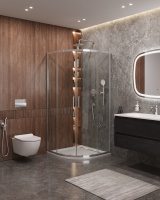 Душевой уголок CEZARES MOLVENO-R-2-100-C-Cr-IV - Gidratop.ru изображение