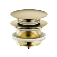 Донный клапан для ванны 1 1/2 WONZON & WOGHAND, Брашированное золото (WW-SS105-BG) - Gidratop.ru изображение