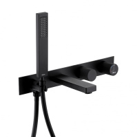 Смеситель ABBER Rund AF8730B для ванны скрытого монтажа, черный матовый - Gidratop.ru изображение