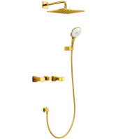 Душевая система встраиваемая WONZON & WOGHAND SHAKESPEARE, Темное золото (WW-654701-DG) - Gidratop.ru изображение