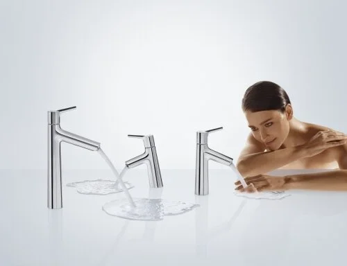 Смеситель Hansgrohe Talis S 190 72031000 для раковины, со сливным гарнитуром - Gidratop.ru изображение
