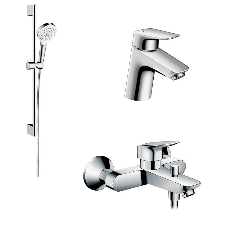 Душевой комплект Hansgrohe, хром, 71400000/71070000/26533400 - Gidratop.ru изображение