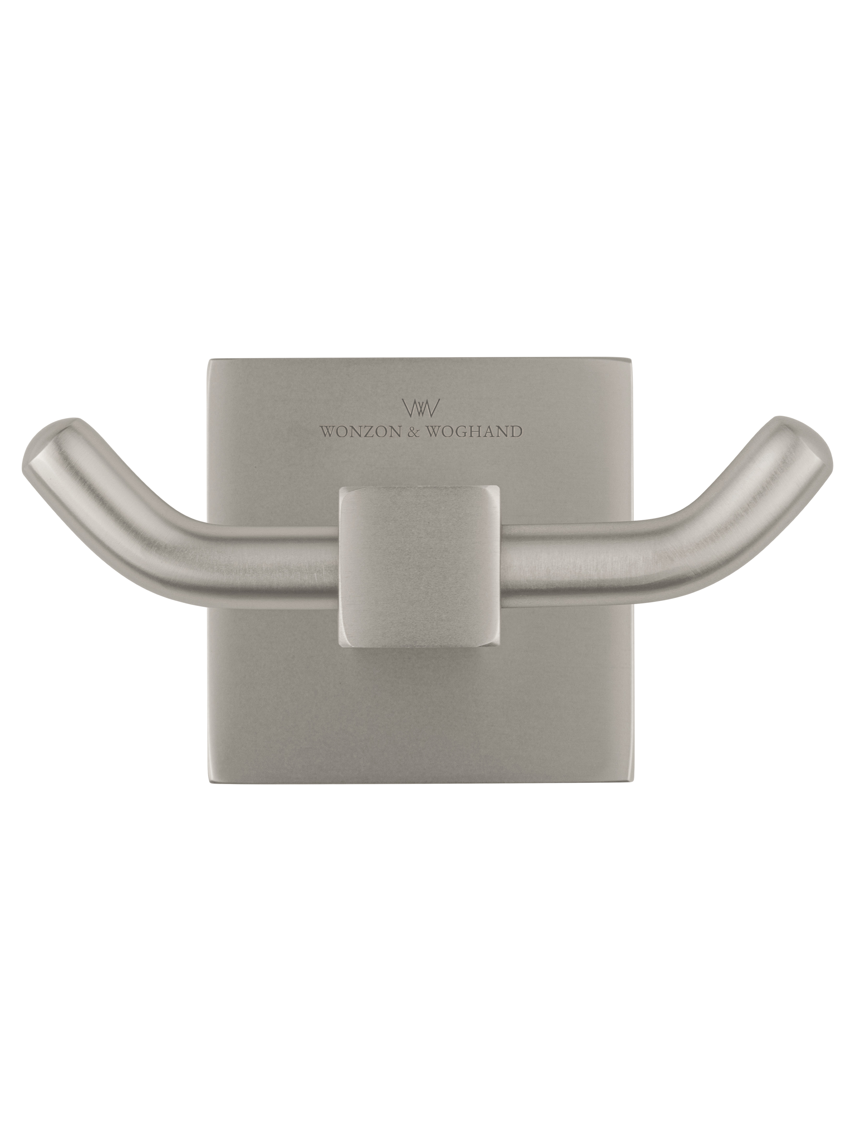 Двойной крючок для ванной WONZON & WOGHAND POLO, Брашированный никель (WW-8925-BN) - Gidratop.ru изображение