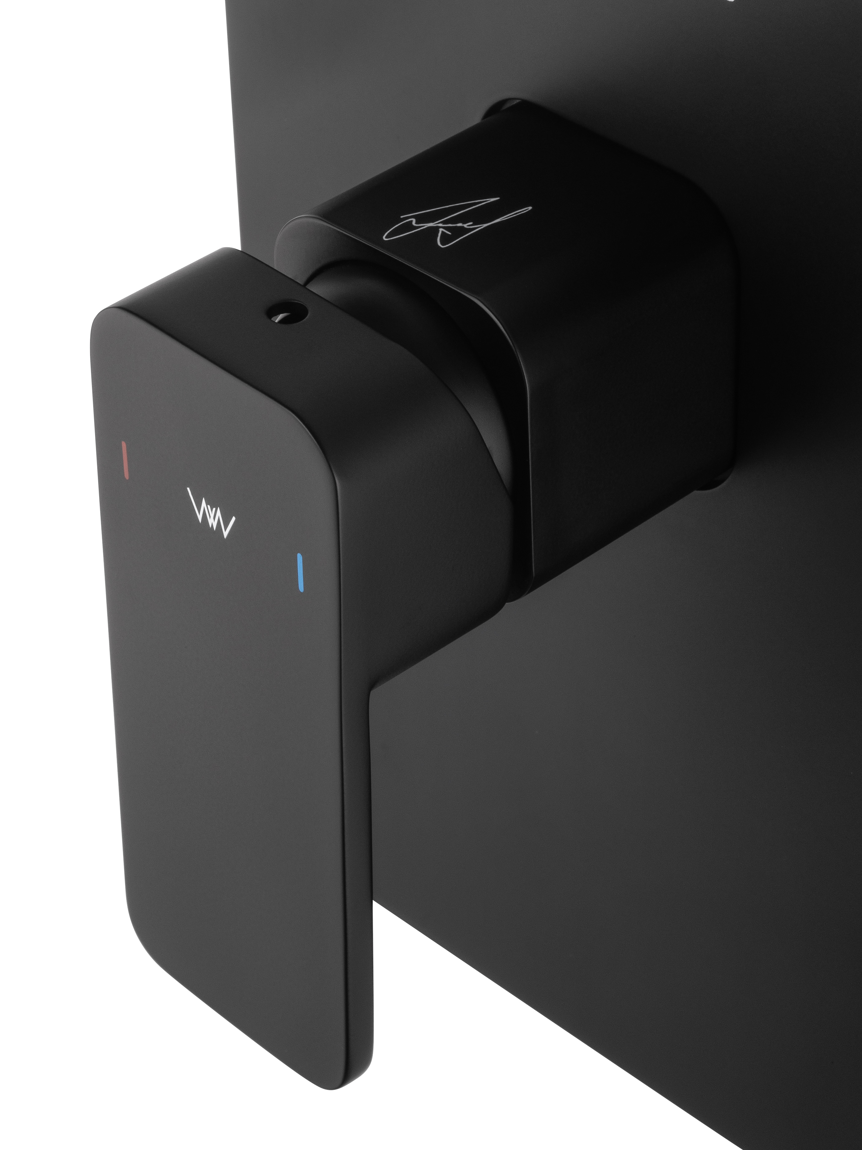 Смеситель для душа встраиваемый WONZON & WOGHAND ARNIE, Черный матовый (WW-694700-2-MB) - Gidratop.ru изображение