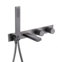 Смеситель ABBER Rund AF8730NG для ванны скрытого монтажа, никель - Gidratop.ru изображение