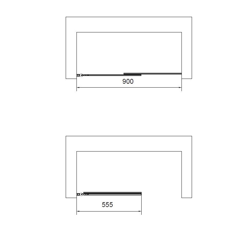 Душевая шторка на ванну VSB-6E900CLB-L, 900*1400, черный, стекло прозрачное, левая - Gidratop.ru изображение