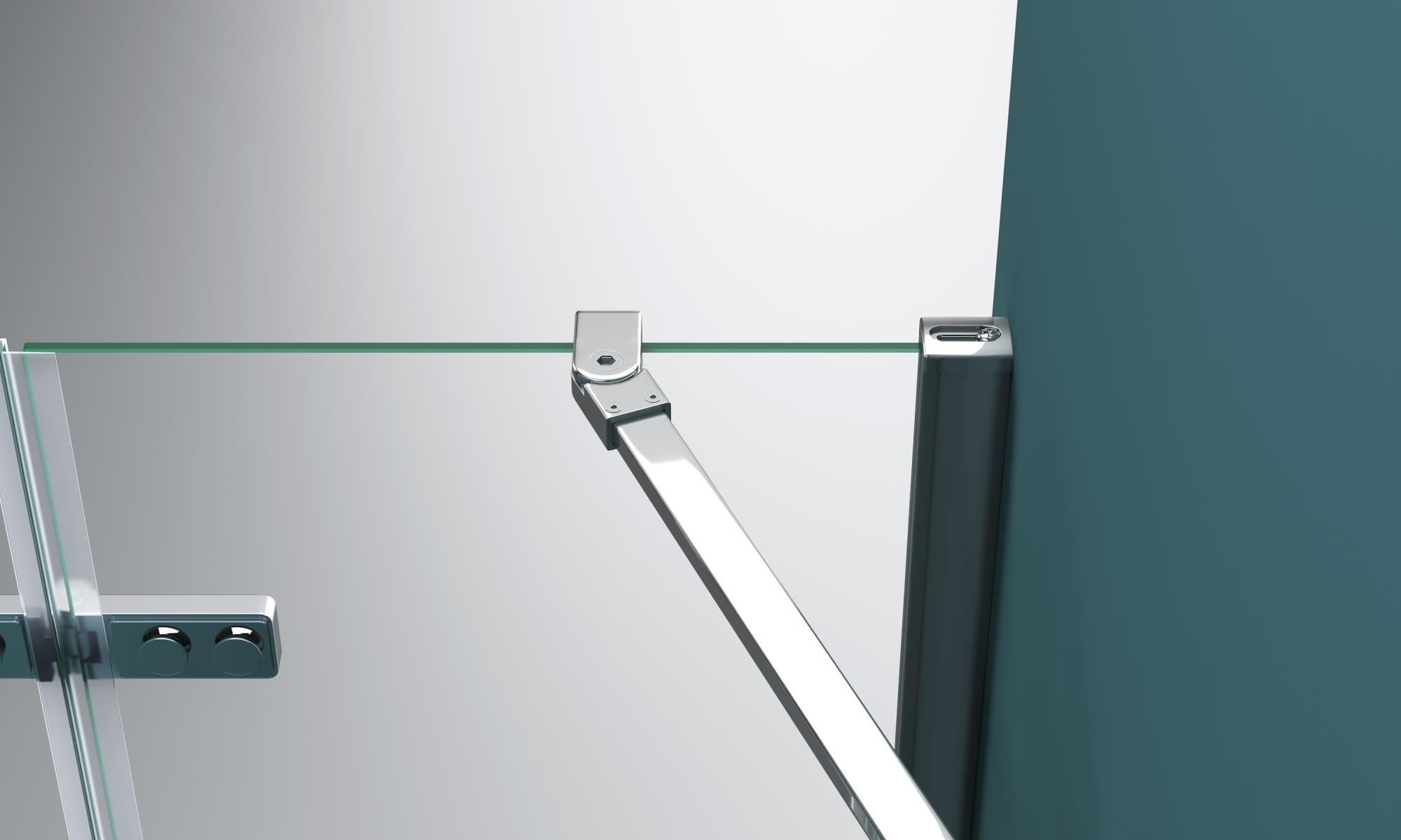 Душевая дверь BelBagno KRAFT-B-12-60/20-C-Cr-R - Gidratop.ru изображение