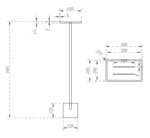 Стойка для ванной комнаты ABBER Stein AS1635MB черная матовая - Gidratop.ru изображение