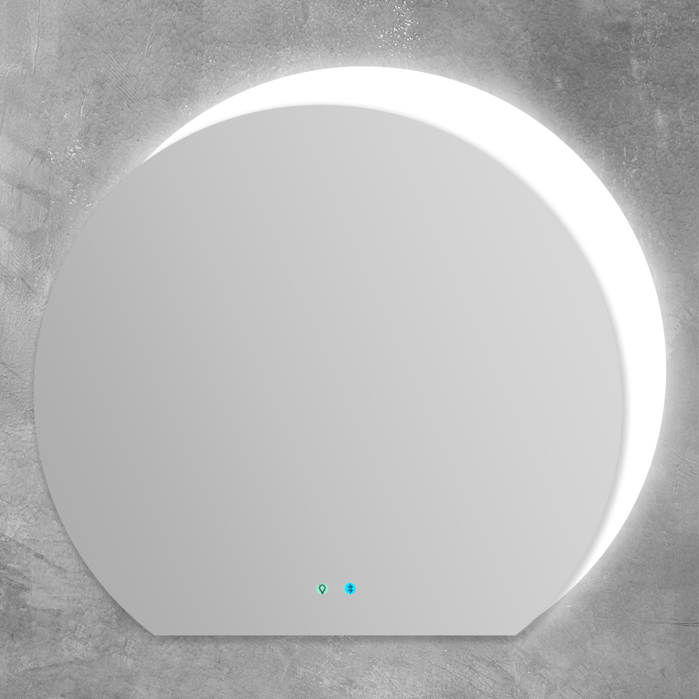 Зеркало со встроенной LED подсветкой, Bluetooth 45010, 108х100 - Gidratop.ru изображение