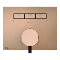 Gessi Hi-Fi смеситель для душа, с включением до 3 источников одновременно (внешняя часть), цвет: Copper PVD