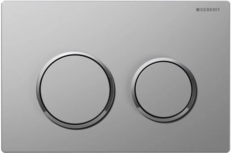 Кнопка Geberit Omega Type 20 115.085.KN.1, матовая, глянцевый хром - Gidratop.ru изображение