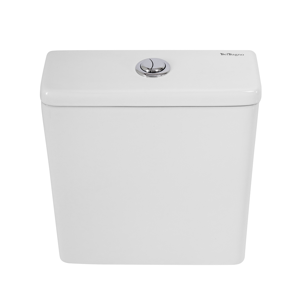 Унитаз-компакт безободковый со смывом TORNADO BelBagno LUCE-TOR BB2197CP-TOR/SC/BB2197T - Gidratop.ru изображение