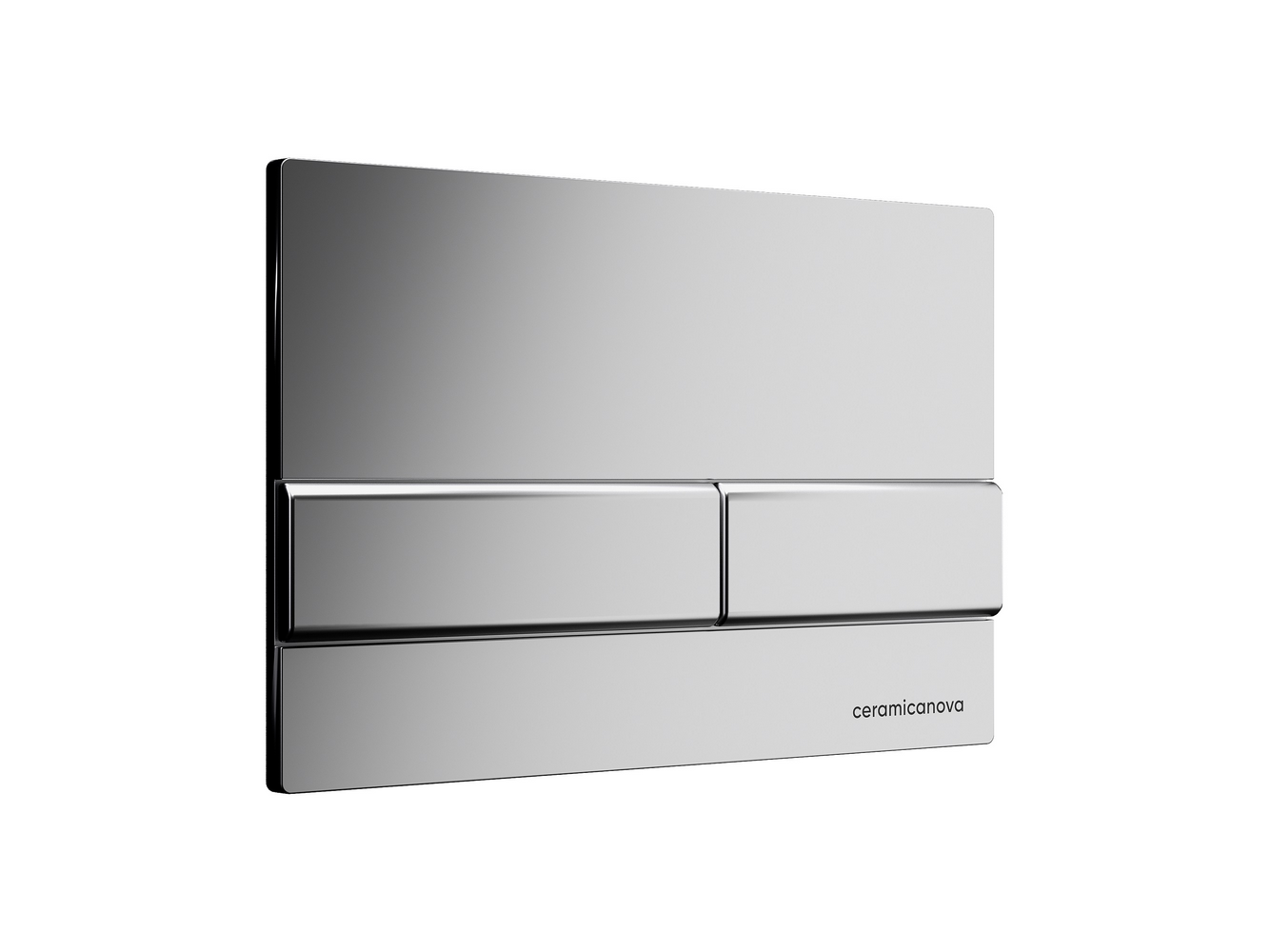 Система инсталляции для унитазов CERAMICANOVA Envision с кнопкой смыва Flat цвет хром матовый, креплениями, арт. CN1002M - Gidratop.ru изображение