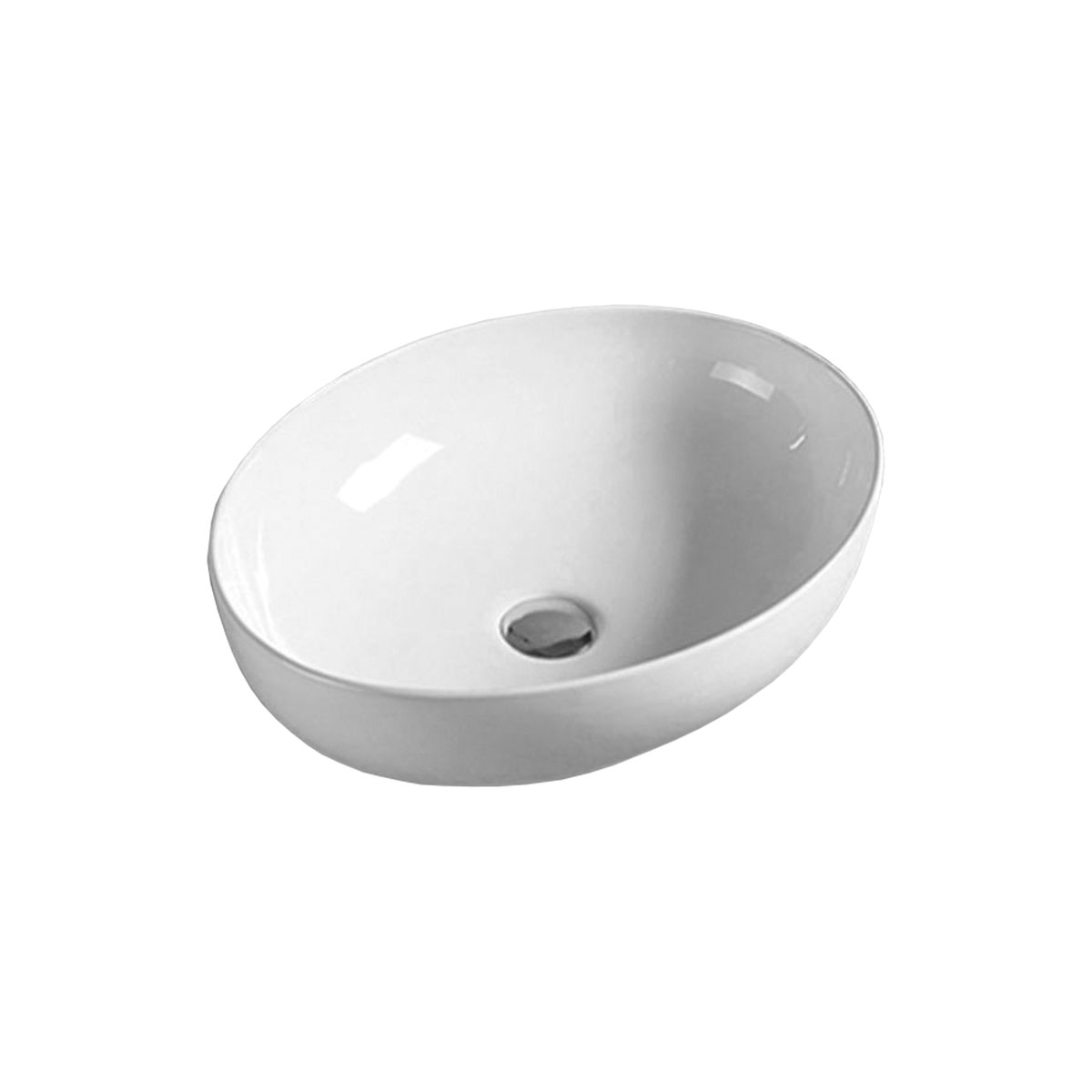 Раковина керамическая Vincea VBS-51552, 520*395*130, накладная, цвет белый - Gidratop.ru изображение