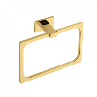 Colombo Look Полотенцедержатель-кольцо 20х14см, цвет: PVD золото матовое - Gidratop.ru изображение