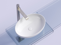 Умывальник чаша накладная овальная Element 502x363x145мм