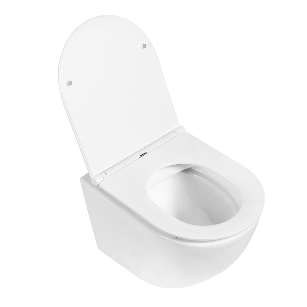 Унитаз подвесной безободковый BelBagno SFERA-R BB046CHR/BB870SC - Gidratop.ru изображение