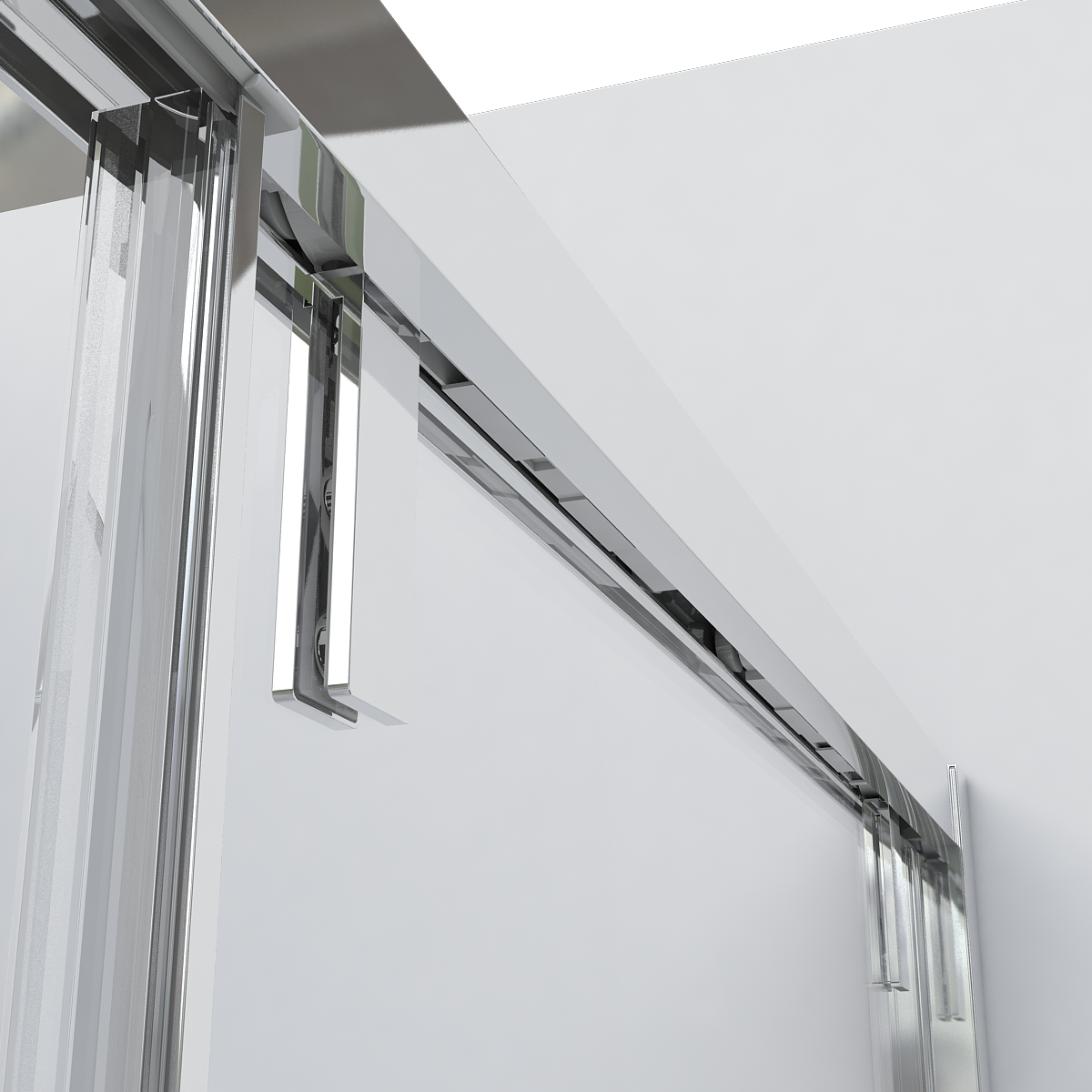 Душевая дверь Lugano VDS-1L140CL-1, 1400, хром, стекло прозрачное - Gidratop.ru изображение