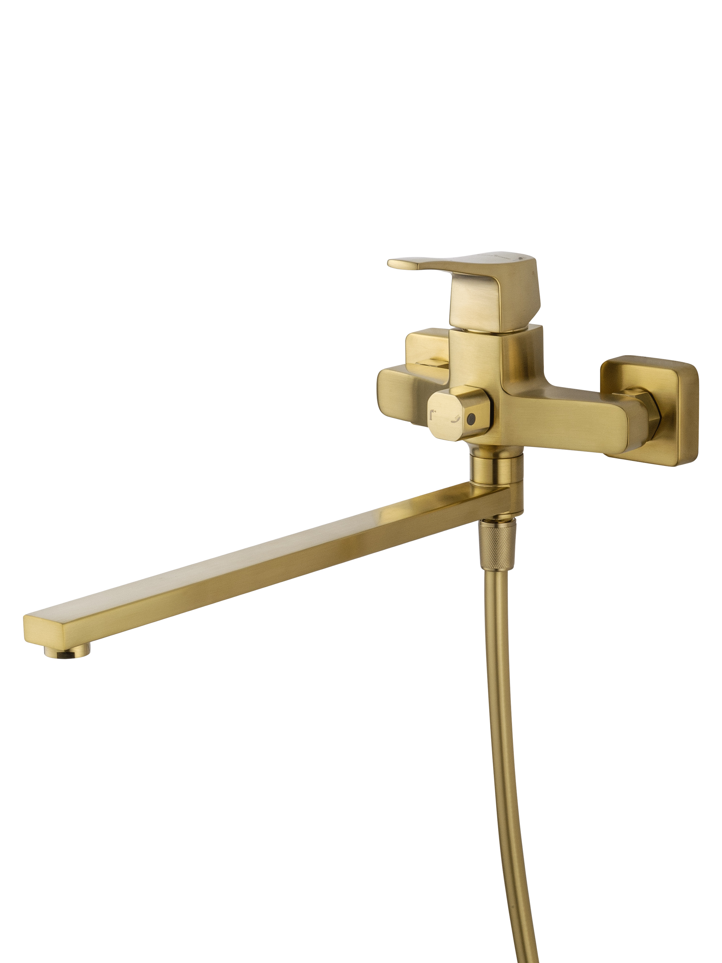 Смеситель для ванны WONZON & WOGHAND FLEX, Брашированное золото (WW-639906-BG) - Gidratop.ru изображение