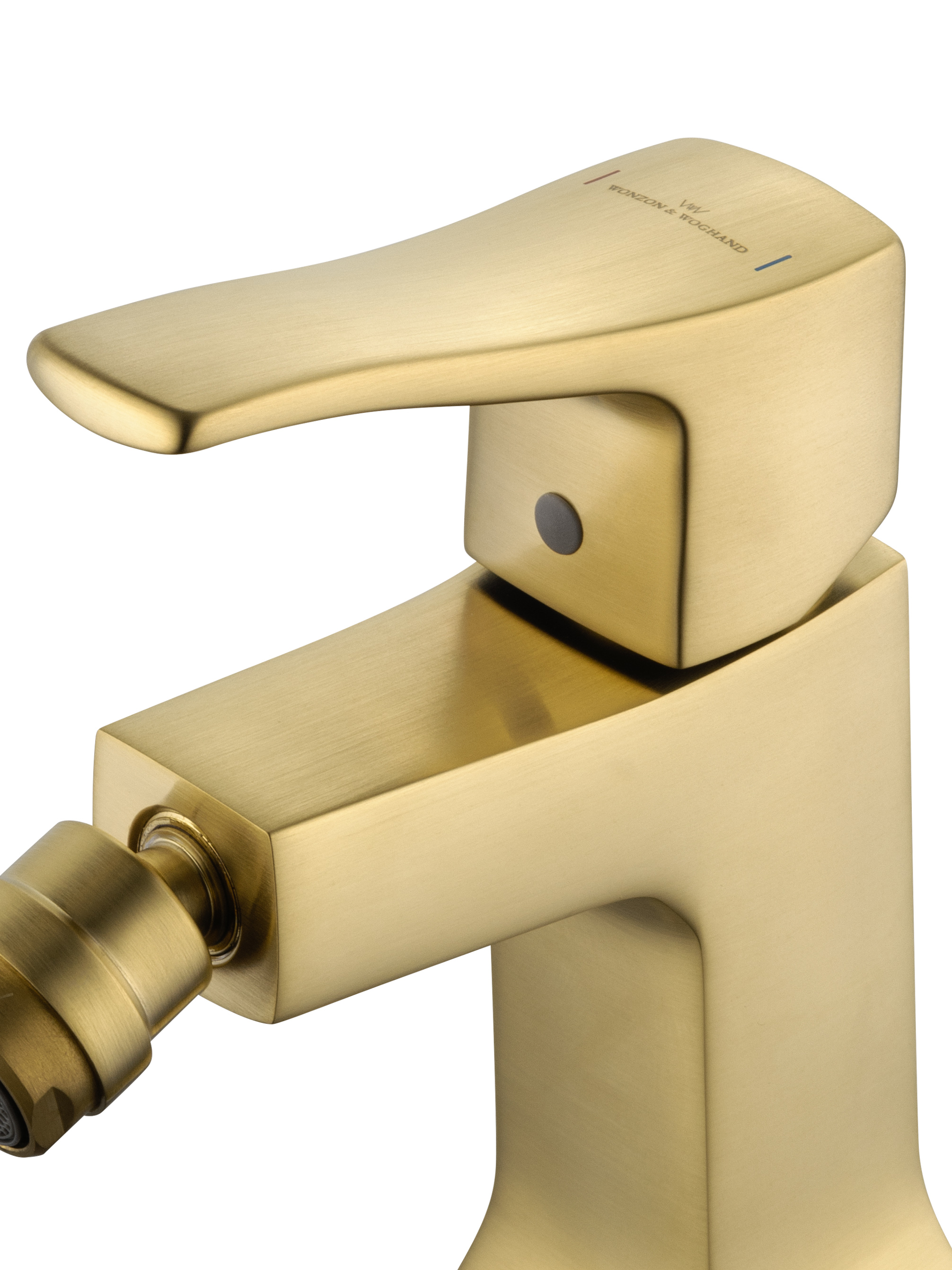 Смеситель для биде WONZON & WOGHAND FLEX, Брашированное золото (WW-88016072-BG) - Gidratop.ru изображение