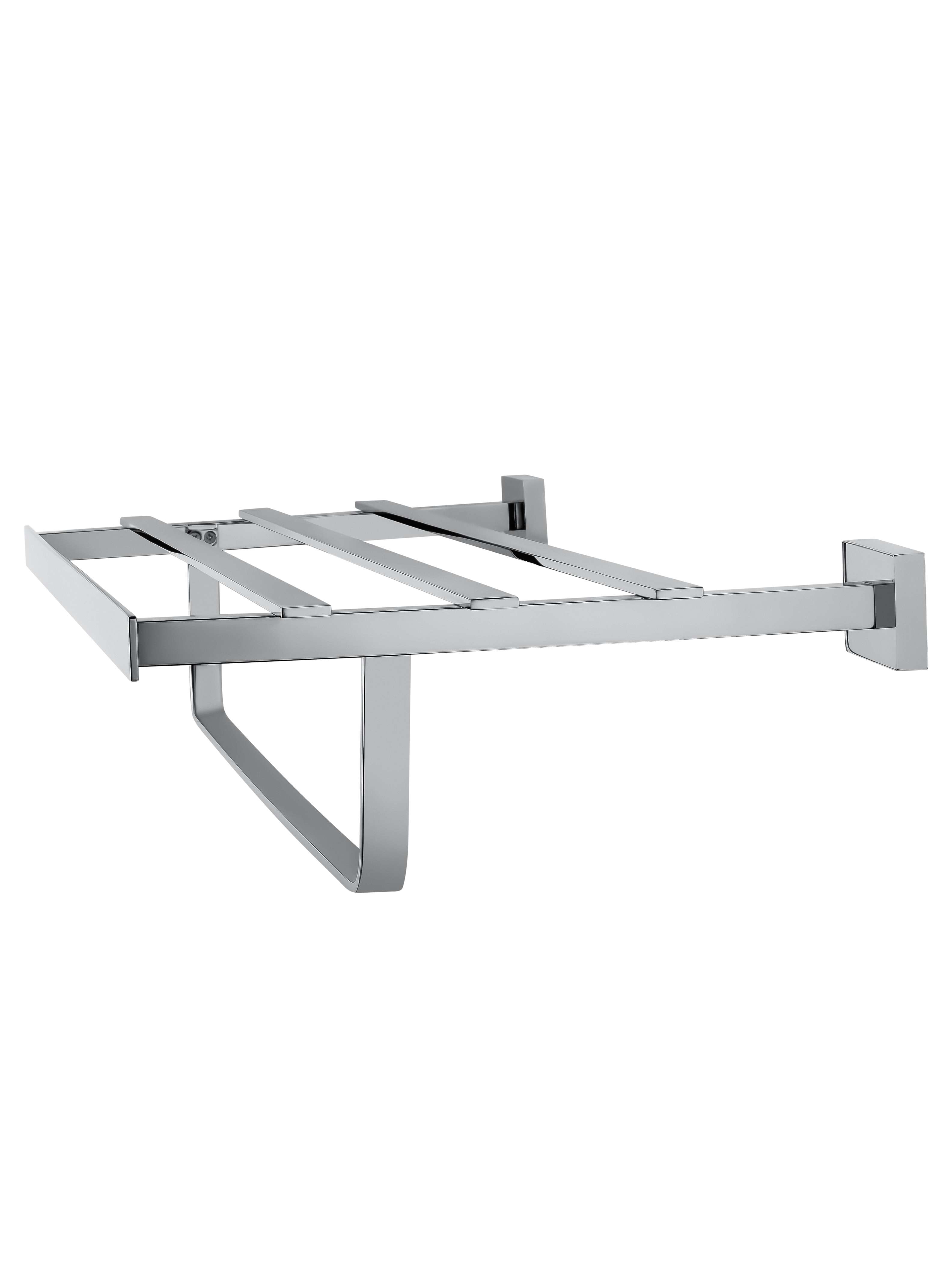 Полотенцедержатель с полкой WONZON & WOGHAND FLAT, Хром (WW-9781) - Gidratop.ru изображение