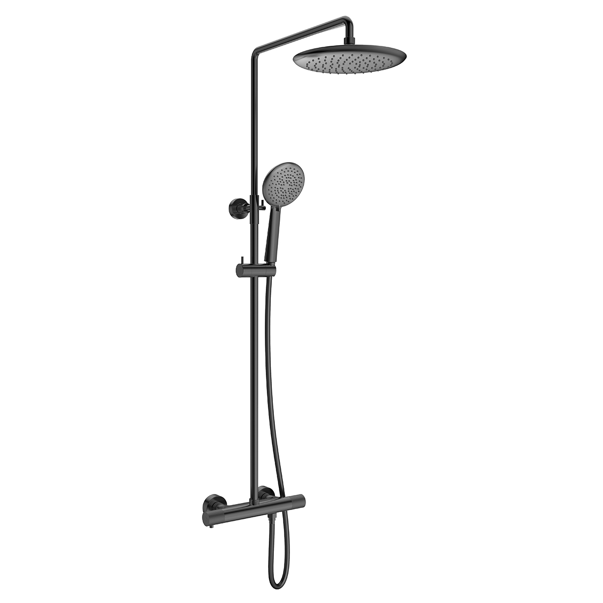 Душевая стойка Desire VSFS-1D0TGM термостатическая, вороненая сталь - Gidratop.ru изображение