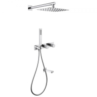 Душевая система ABBER Rund AF8717 скрытого монтажа с изливом, хром - Gidratop.ru изображение