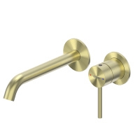 Смеситель ABBER Wasser Kreis 316 AF8112BG-M для раковины скрытого монтажа, золото брашированное - Gidratop.ru изображение