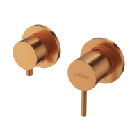 LEAF-VDIM3-L-SS Встраиваемый однорычажный смеситель на 3 выхода, исполнение Sunset - Gidratop.ru изображение