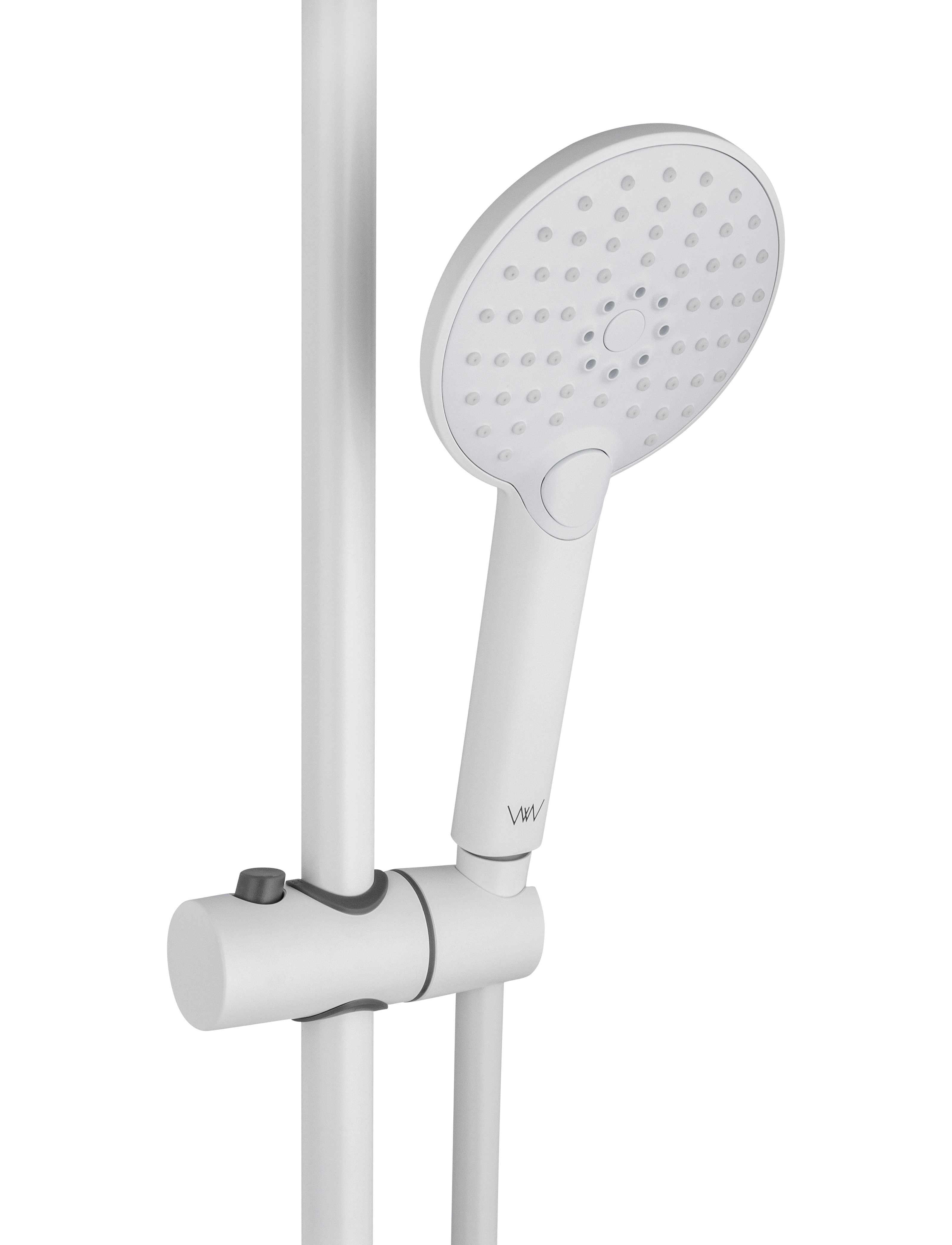 Смеситель для ванны с душевым гарнитуром WONZON & WOGHAND ALFA, Белый матовый (WW-AE3201-MW) - Gidratop.ru изображение