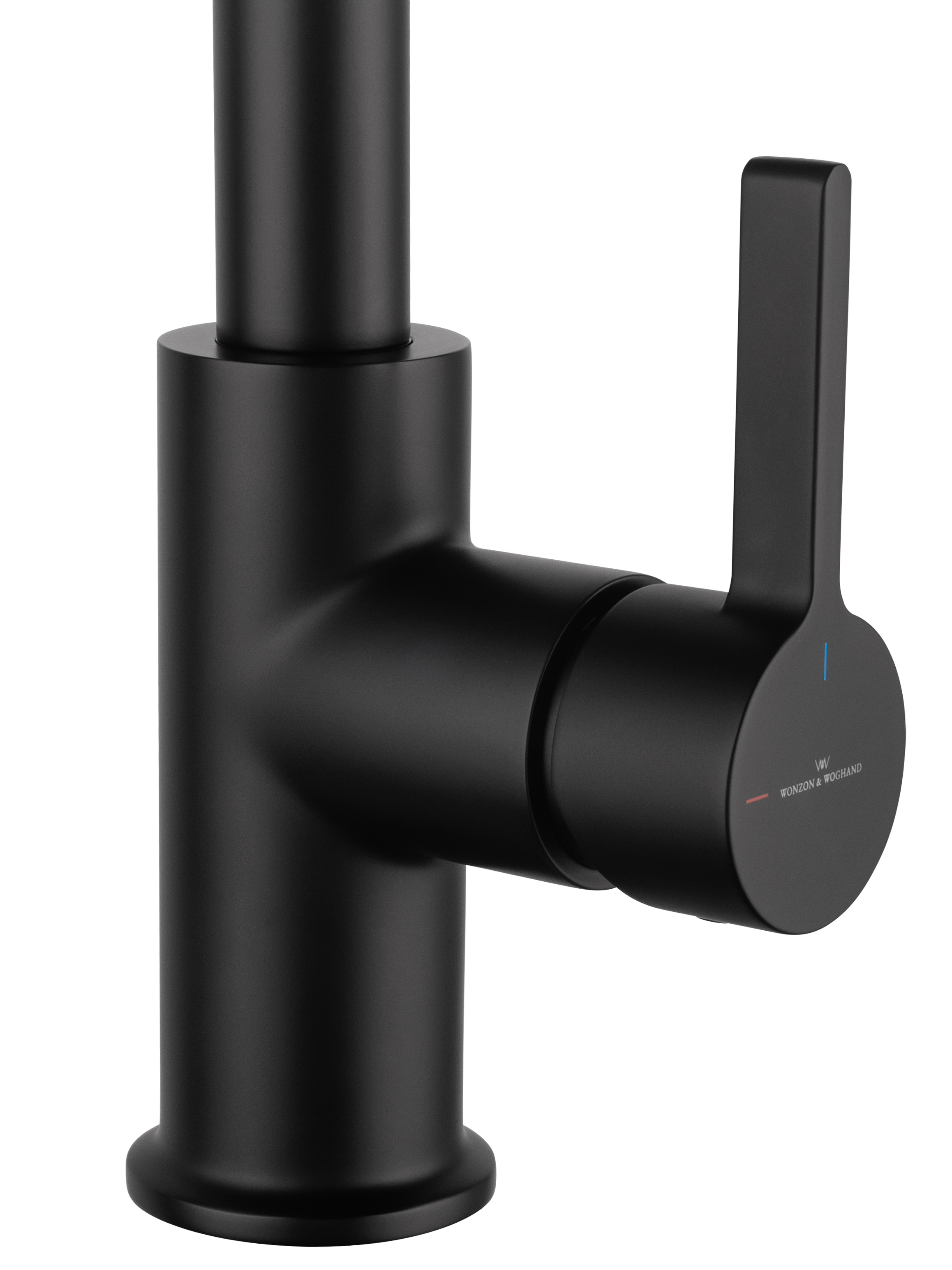 Смеситель для кухни c подключением фильтра WONZON & WOGHAND, Черный матовый (WW-88458008-MB) - Gidratop.ru изображение