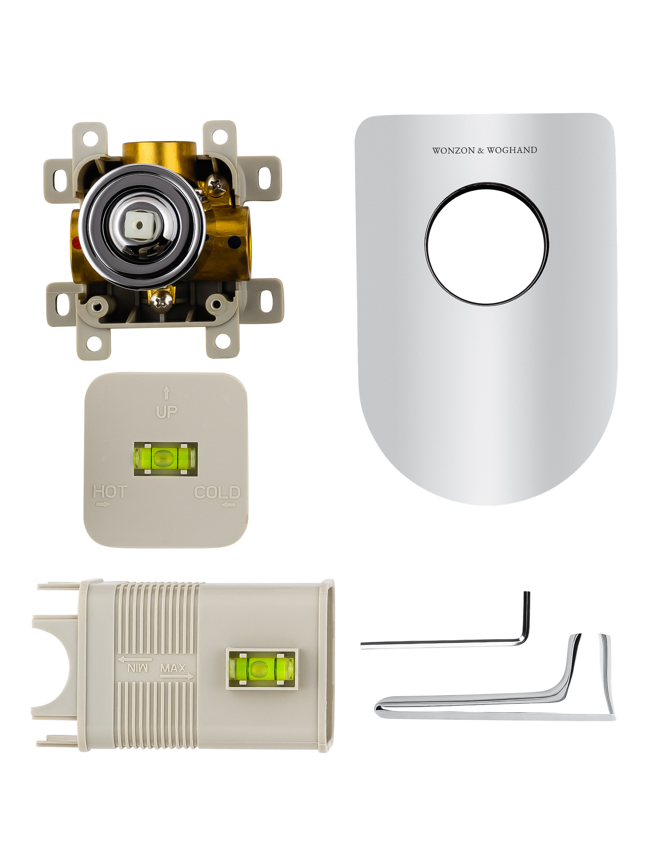 Смеситель для душа встраиваемый WONZON & WOGHAND SHARK, Хром (WW-484700-CR) - Gidratop.ru изображение