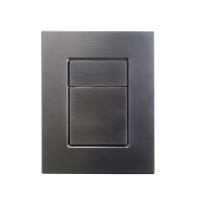 Кнопка смыва для инсталляции пневматическая WONZON & WOGHAND, Темный графит (WW-IB256-BGM)